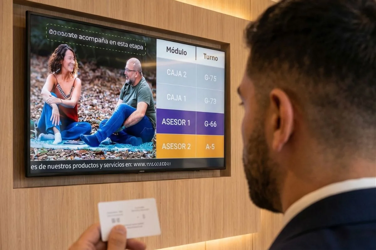 Pantalla de señalización digital corporativa